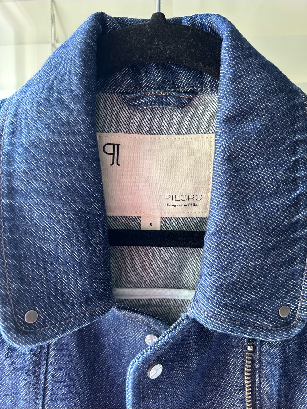 NWT Anthropologie Pilcro Blue Soft Denim Zip Up Jacket with Pockets. Size S. - Picture 4 of 5